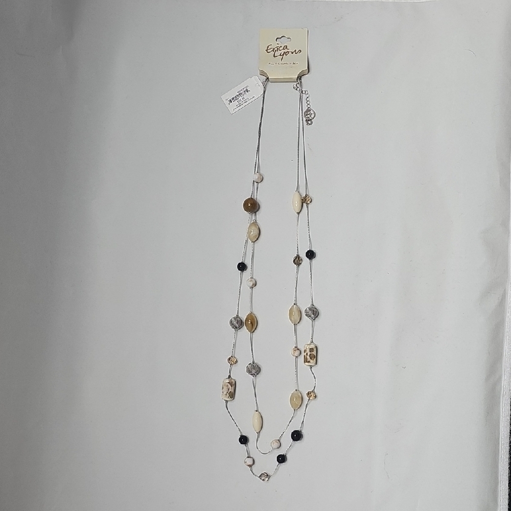 Erica Lyons Multi-Tone Beaded Necklace